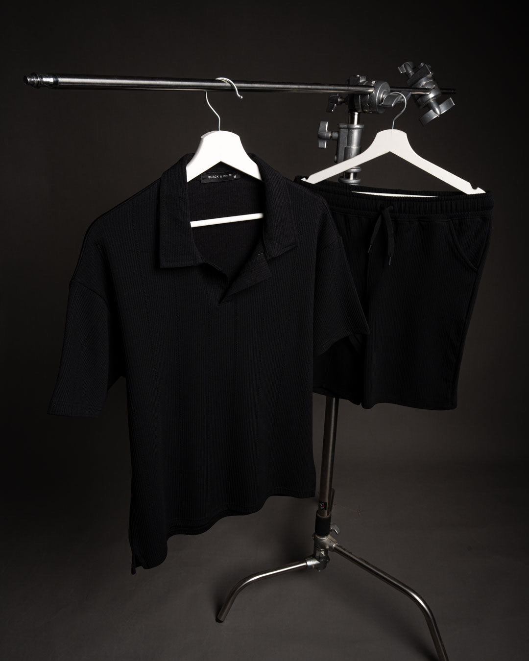 Textured polo set